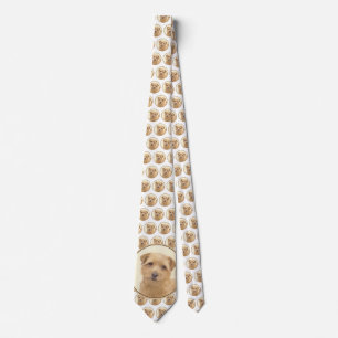 Norfolk Terrier Painting - Original Dog Art Tie