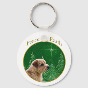 Norfolk Terrier Peace Key Ring