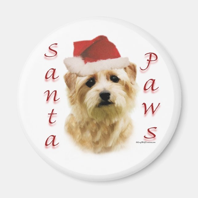 Norfolk Terrier Santa Paws Magnet (Front)