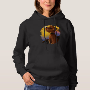 Norfolk Terrier Scottish Dog Sunset Vintage Retro Hoodie