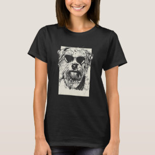 Norfolk Terrier Sketch Dog  Sketch T-Shirt