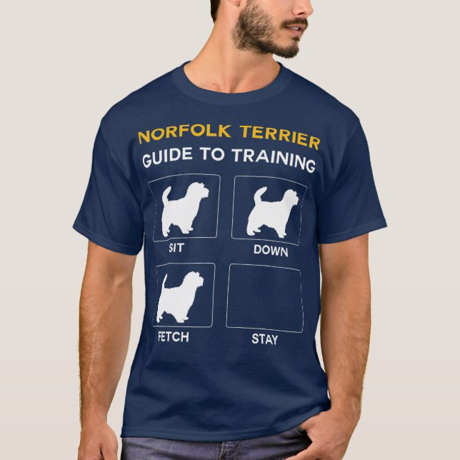 Norfolk Terrier To Training Dog Obedience Dog T-Shirt (Front)