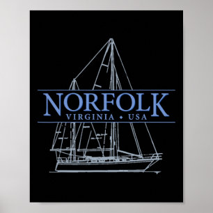Norfolk Virginia Sailing Poster