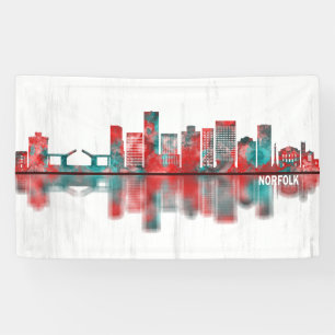 Norfolk Virginia Skyline Banner