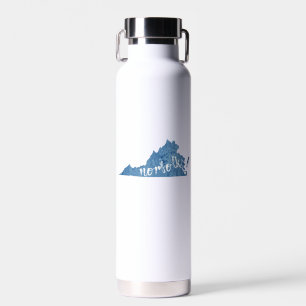 Norfolk Virginia Wood Grain Water Bottle