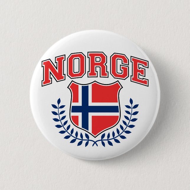 Norge 6 Cm Round Badge (Front)