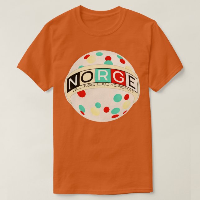 Norge Balls Norge Village Laundry Dry Cleaners Ret T-Shirt (Design Front)