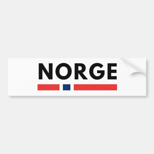 Norge Bumper Sticker (Front)