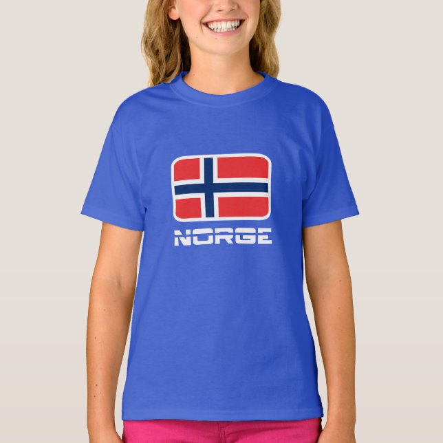 Norge Flag T-Shirt (Front)