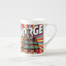 Norge Norway Stave Church Oslo Pop Art Coffee Mug