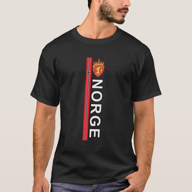 Norge Pride Hoodie Norwegian Flag Sporty Pullover (Front)