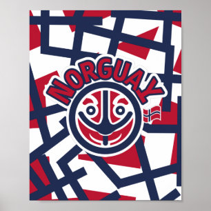 NORGUAY NORCOOL ICON NORUEGA BY MASANSER PIXELAT POSTER