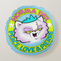 Norma Dee Logo Throw Pillow