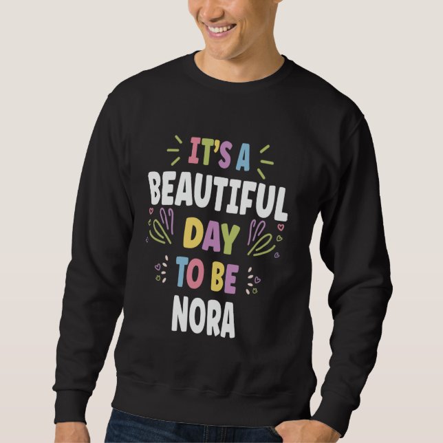 NORMA Personalised Name Beautiful Day NORMA Sweatshirt (Front)