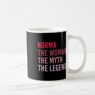 Norma The Woman Myth Legend Personalised Name Birt Coffee Mug