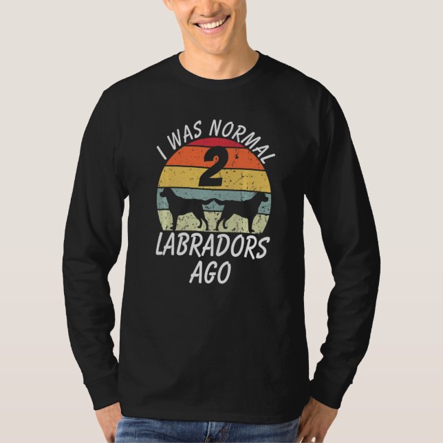 Normal 2 Labrador Retriever Labrador lab dog Premi T-Shirt (Front)