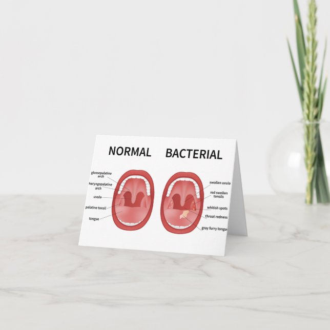 Normal Bacterial  Thank You Card (Front)