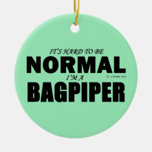 Normal Bagpiper Ceramic Tree Decoration