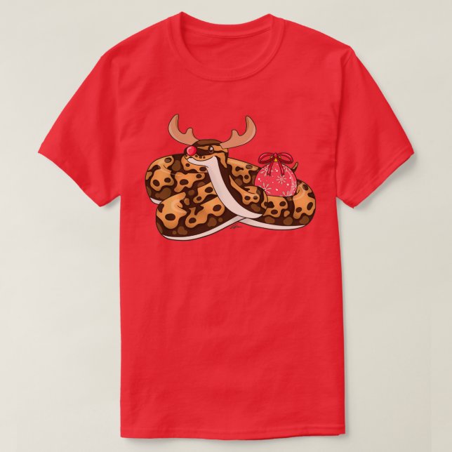 Normal ball python Christmas edition 1  T-Shirt (Design Front)