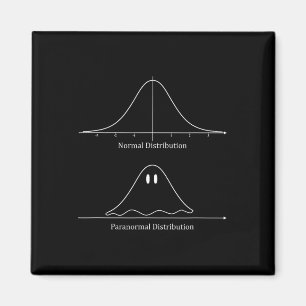 Normal Distribution Funny Ghost Halloween Costume Magnet
