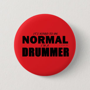 Normal Drummer 6 Cm Round Badge