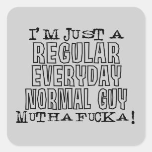 Normal Guy Square Sticker