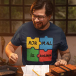 Normal is Boring Autism Awareness<br><div class="desc">This Autism Awareness Support design says Normal is Boring and it's perfect is more ways than one. Wear it with pride and show the world you support and proud to be an advocate. Wear your passion on your sleeve and show the world your true colours with this Autism support puzzles...</div>