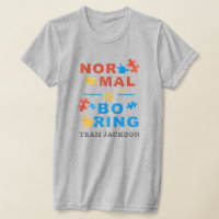 Normal is Boring Autism Awareness Support Puzzles