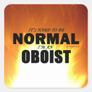 Normal Oboist Square Sticker