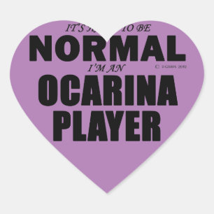 Normal Ocarina Player Heart Sticker