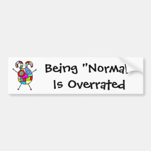 Normal Overrated (customisable) Bumper Sticker