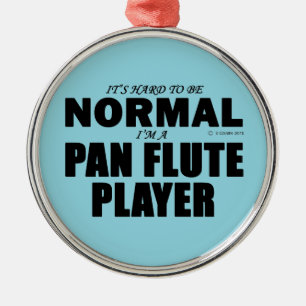 Normal Pan Flute Player Metal Tree Decoration
