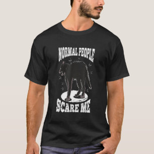 Normal People Scare Me Antisocial Nerd Geek Devian T-Shirt
