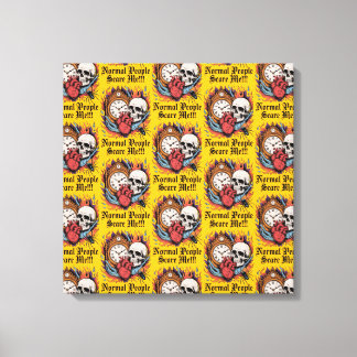 Normal People Scare Me Canvas Print