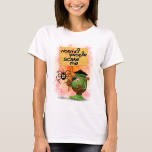 'Normal People Scare Me' Frankenstein Character T-Shirt