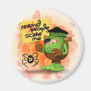 'Normal People Scare Me' Humourous Frankenstein Magnet