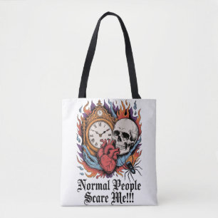 Normal People Scare Me Tote Bag