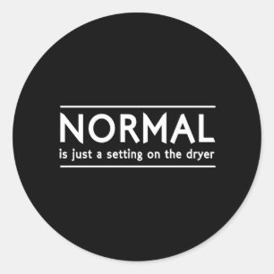 Normal Setting Classic Round Sticker