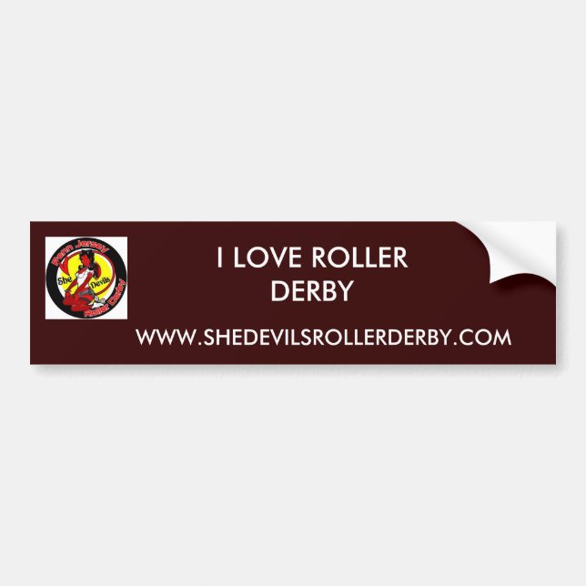 normal_shedevilslogo, WWW.SHEDEVILSROLLERDERBY.... Bumper Sticker (Front)