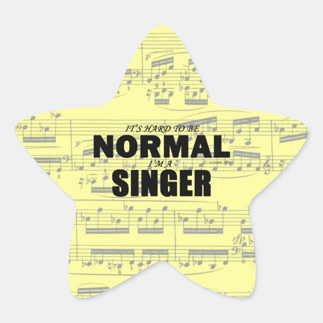 Normal Singer Star Sticker (Front)