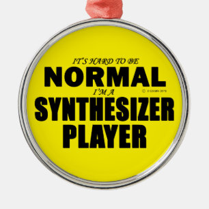 Normal Synthesizer Player Metal Tree Decoration