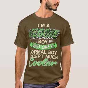 Normal Veggie Boy Vegan Vegetarian Healthy Gift  T-Shirt