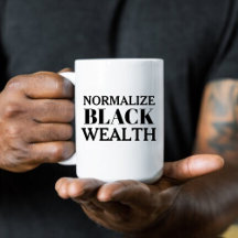 Normalise Black Wealth Coffee Mug