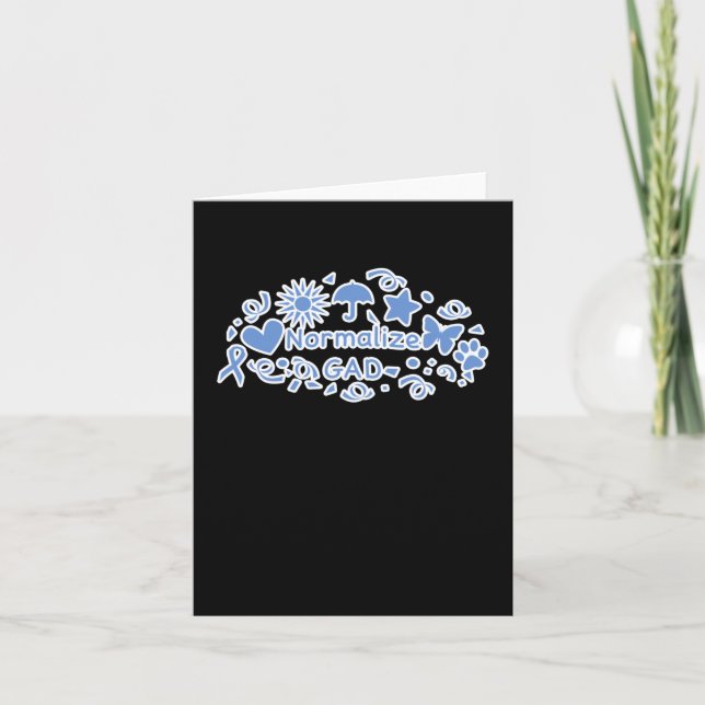 Normalise Gad (blue) Sticker  Card (Front)