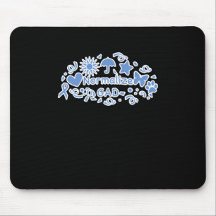 Normalise Gad (blue) Sticker Mouse Pad