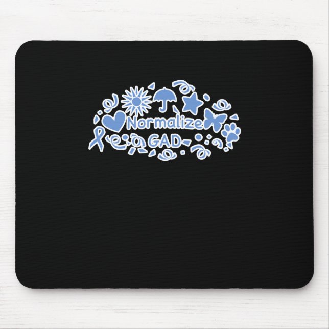 Normalise Gad (blue) Sticker  Mouse Pad (Front)
