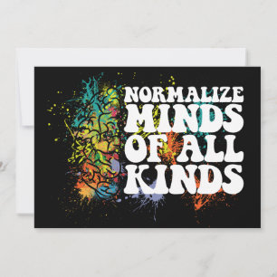 Normalise Minds of All Kinds Autism Awareness Invitation