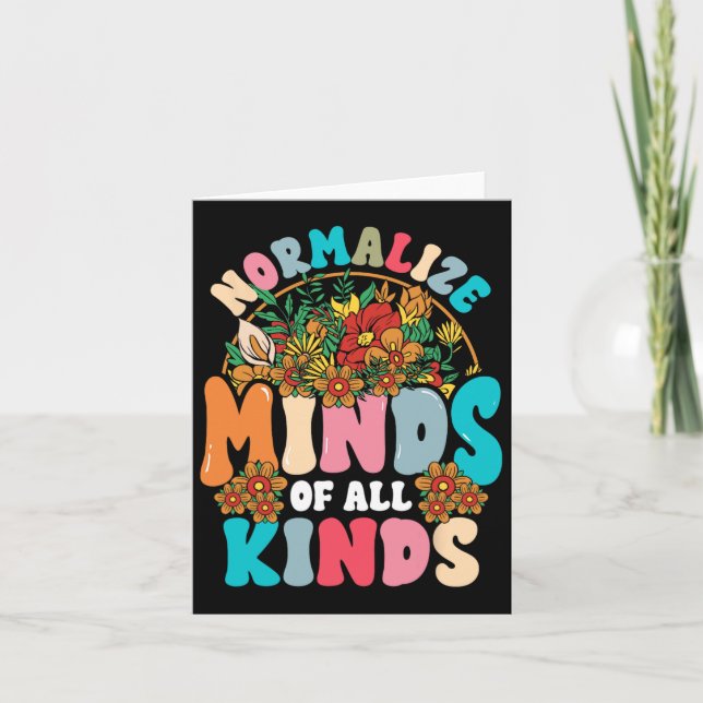 Normalise Minds Of All Kinds Autism Awareness Neur Card (Front)