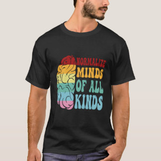 Normalise Minds Of All Kinds Autism Awereness T-Shirt