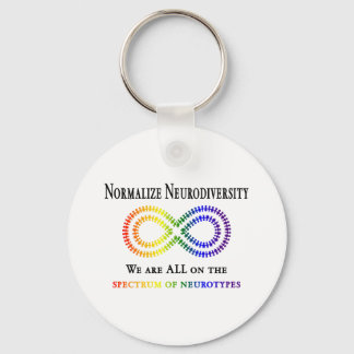 Normalise Neurodiversity Key Ring